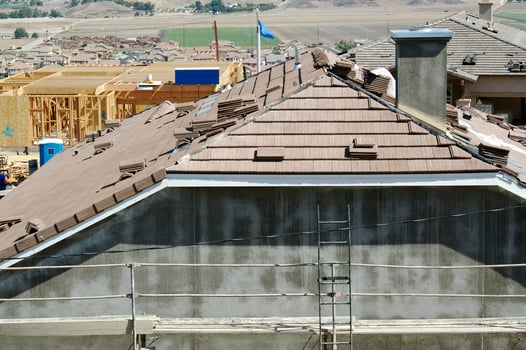 New Home Construction Site Roof photo