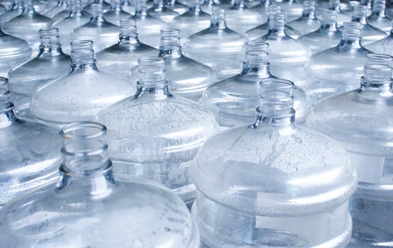 Pattern of 19 liter gallon plastic water bottle photo