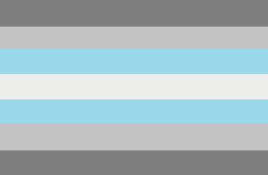 Demiboy stripes art painting, demiboys symbol, concept for celebrations of LGBTQ in pride month around the world. photo