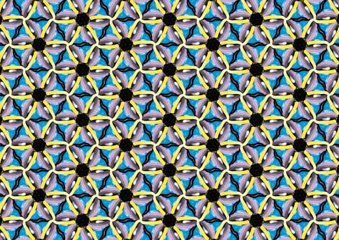 Abstract Flower Background Pattern for fabric designs photo