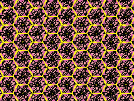 Abstract Flower Background Pattern for fabric designs photo