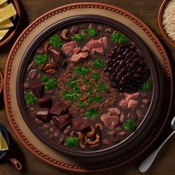 Delicious Brazilian Feijoada Food photo