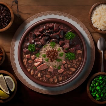 Delicious Brazilian Feijoada Food photo