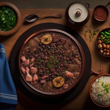 Delicious Brazilian Feijoada Food photo