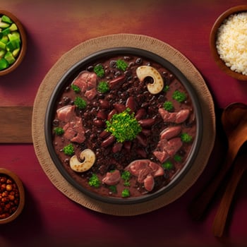 Delicious Brazilian Feijoada Food photo
