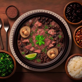 Delicious Brazilian Feijoada Food photo