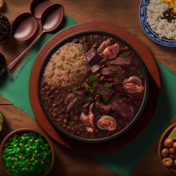 Delicious Brazilian Feijoada Food photo