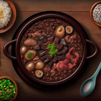 Delicious Brazilian Feijoada Food photo