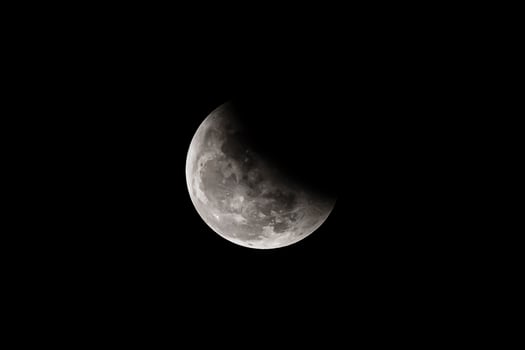 moon on the dark night  dark background photo
