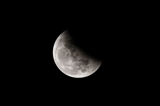 moon on the dark night  dark background photo