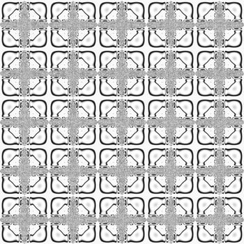 geometric seamless symmetrical monochrome pattern, black drawing on a light background, tile, texture, design photo