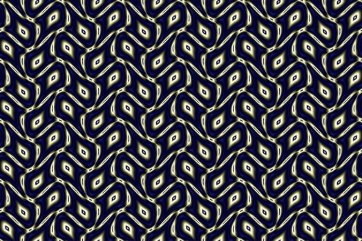 geometric seamless yellow-blue symmetrical abstract mosaic pattern, texture, design photo