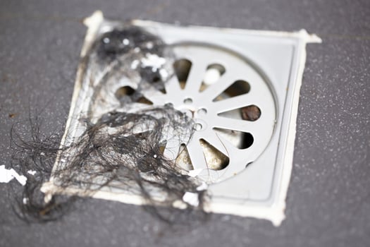 Floor drain To filter waste in the bathroom photo