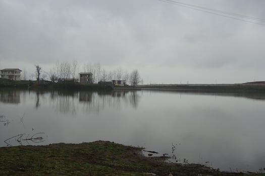 Reflection Of Clouds In The Lake photo