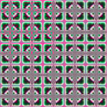 geometric seamless symmetrical red-green pattern, bright pattern on a light background, tile, texture, design photo