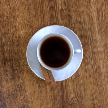 coffee cup, cinnamon sticks photo
