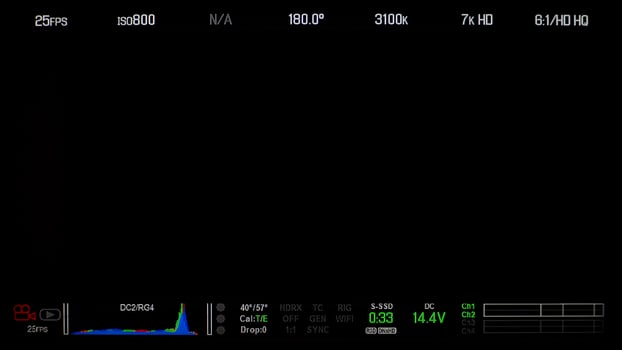 Recording monitor screen display and detail information text and isolated . photo