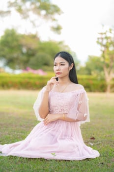 Beauty and skin care concept of a young asian woman. photo