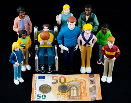 On January 1st, 2023, unemployment benefit Hartz 4 will be replaced by higher citizen benefits translation Buergergeld in Germany photo