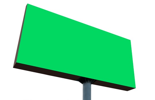 Outdoor billboard isolated on white background with clipping path photo