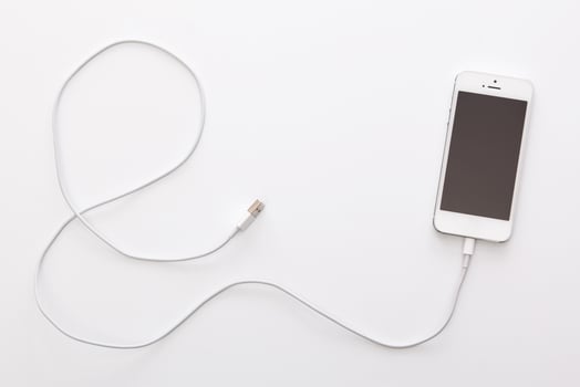 Smartphone and cable photo