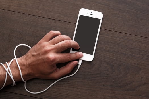 Addiction to smartphone and social networks photo
