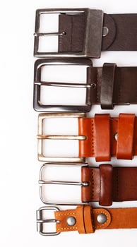 Different leather belts photo