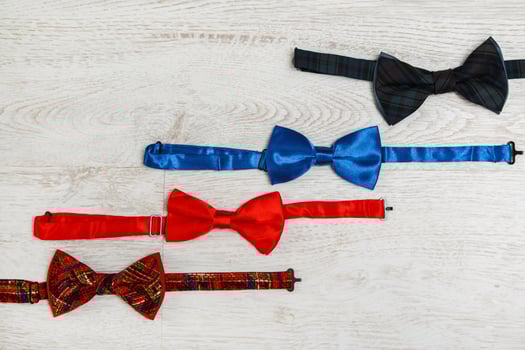 Different bow ties photo