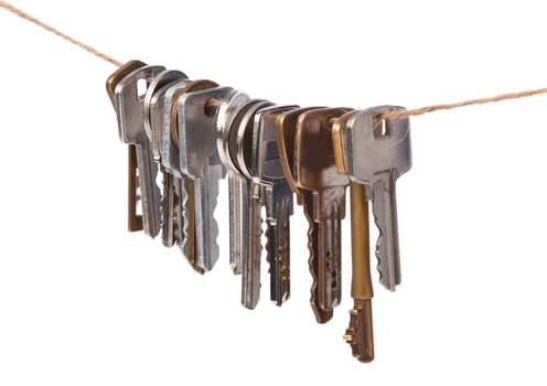 Keys on the thread photo