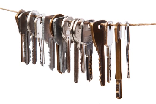 Keys on the thread photo