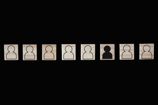 Concept of racism and misunderstanding between people photo