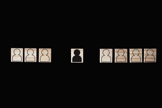 Concept of racism and misunderstanding between people photo