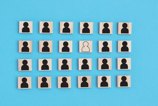 Think different and leadership concept photo