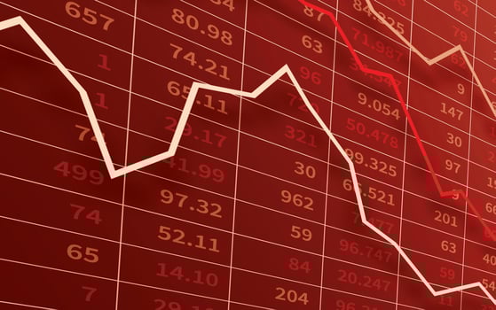 Economic and financial crisis concept photo