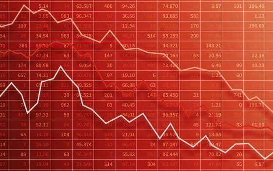 Economic and financial crisis concept photo
