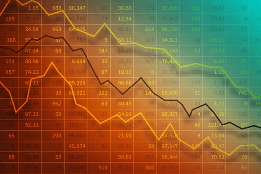 Economic and financial crisis concept photo