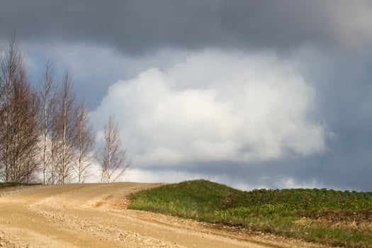 Spring Landscapes With Clouds photo