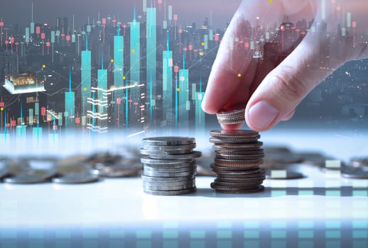 Money investment, intelligent investor, money management concept. photo