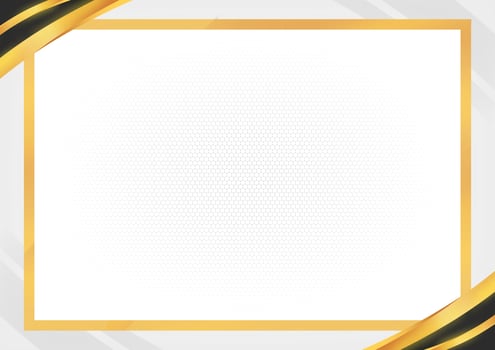 Background design with golden frame photo