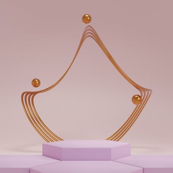 3d rendering display product abstract minimal scene with geometric podium platform. stand for cosmetic products. Stage showcase on pedestal 3d studio. photo