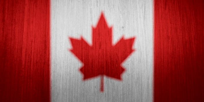 canadian flag texture as background photo