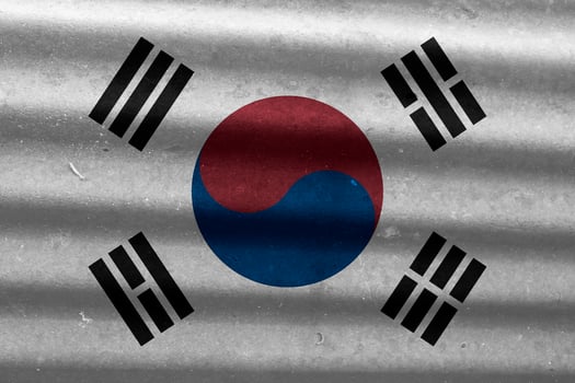 korean flag texture as a background photo