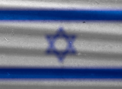 israeli flag texture as a background photo