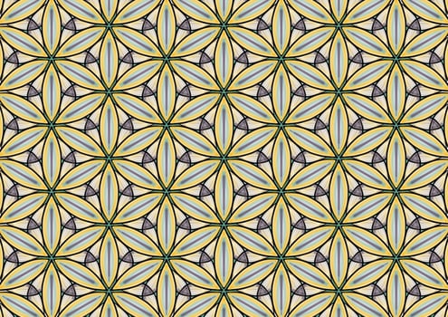 Floral pattern, vintage geometric pattern. Retro style and Aesthetic. photo
