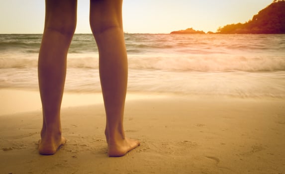 legs on the beach photo