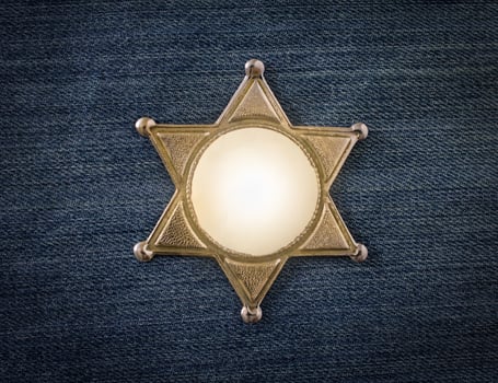 Wild West Sheriff badge photo
