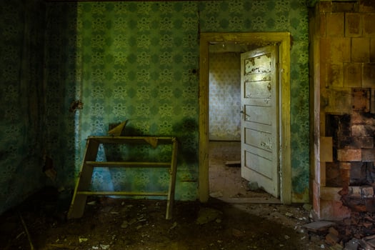Interior of an Abandoned House photo
