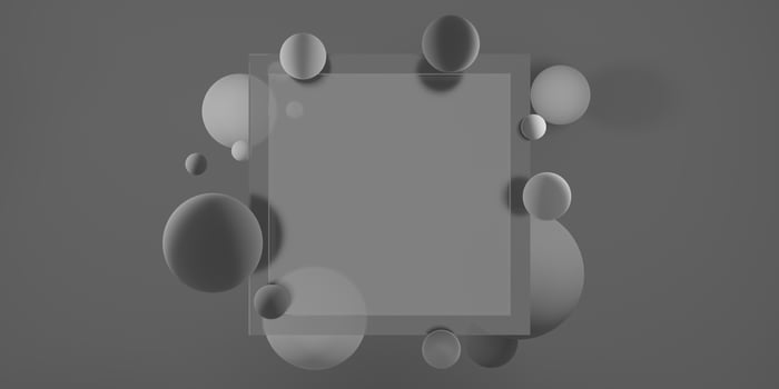 Glass frame for text and pictures Modern Decorative Background 3D Illustrations photo