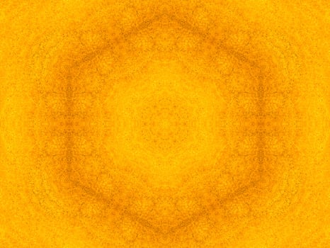 Colorful yellow and blue light kaleidoscope background abstract flower and symmetric pattern photo