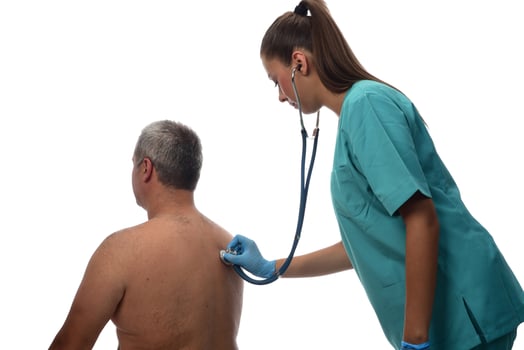 Female Doctor checking on patient. Medical concept photo